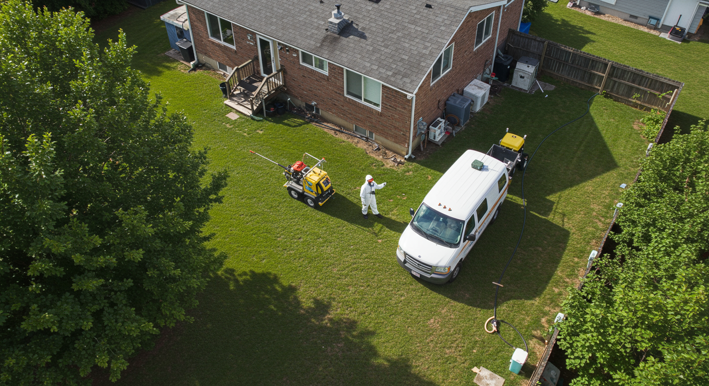 Termite Yard Treatment Process